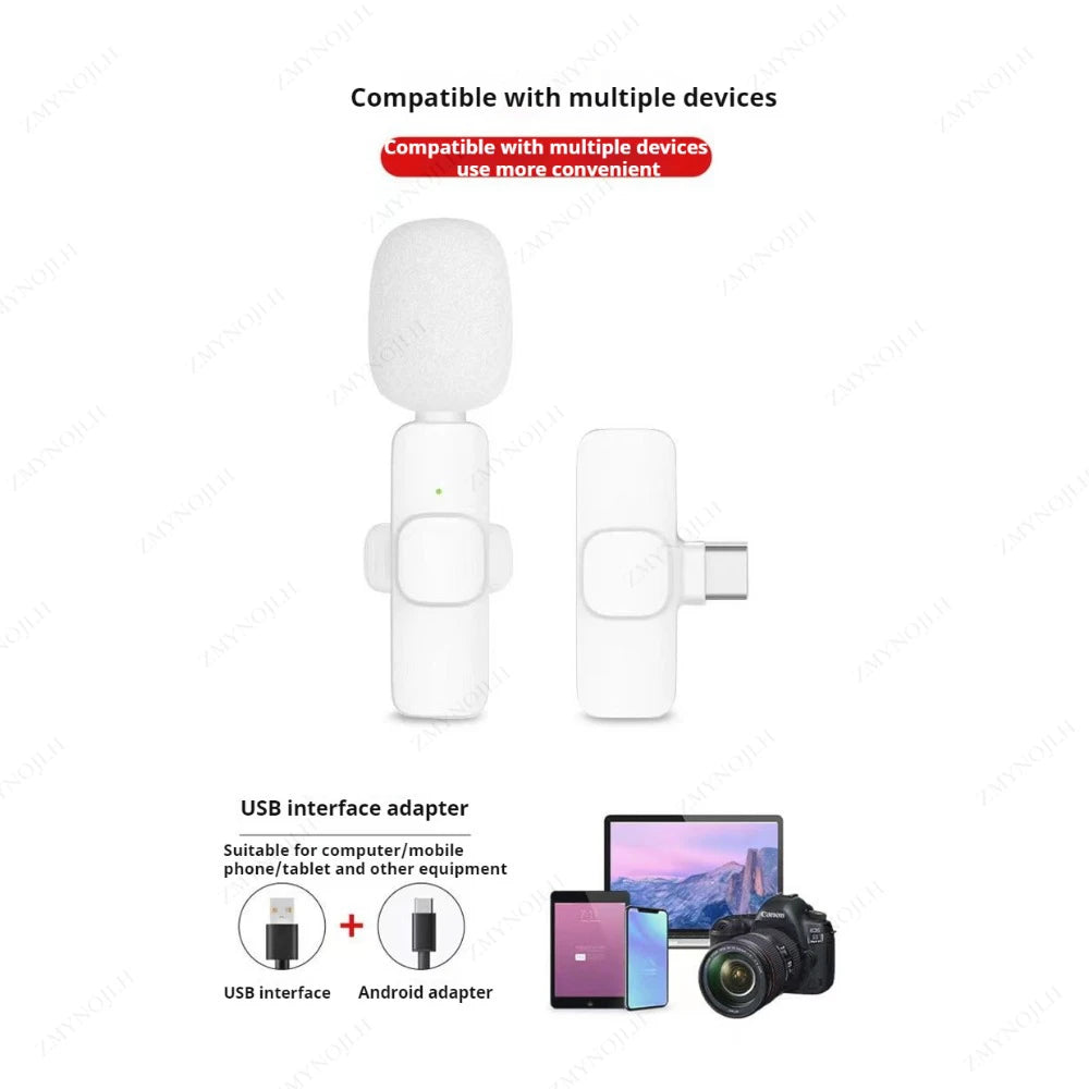 Mini Wireless Lavalier Microphone — Crystal Clear Audio Anywhere