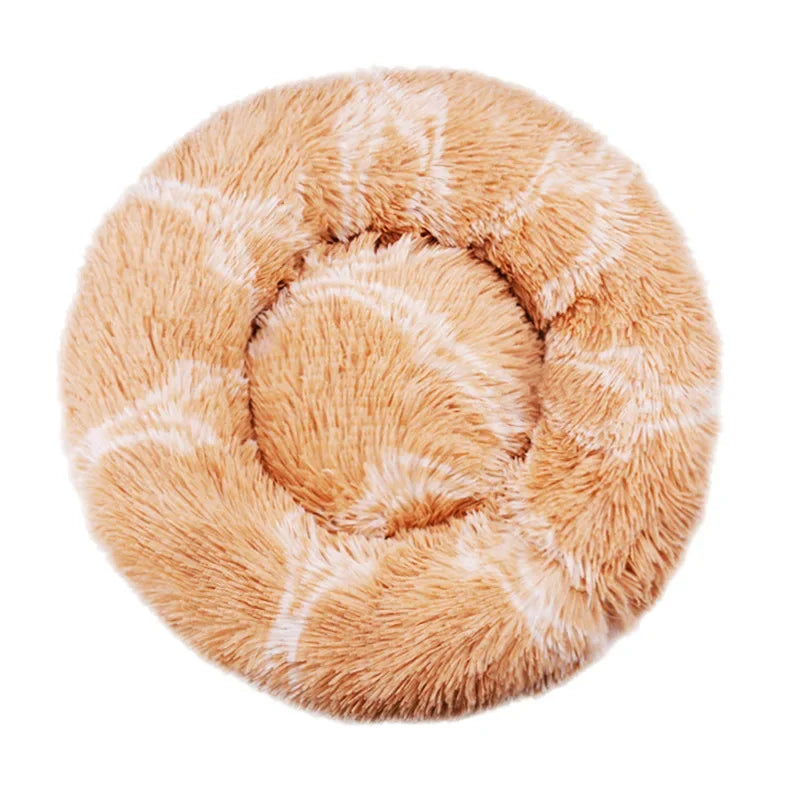 Round Plush Pet Bed — The Coziest Bed for Your Pet