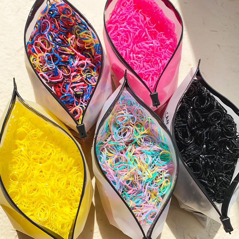 Colorful Hair Ties Pack — Gentle, Stretchy & No Breakage