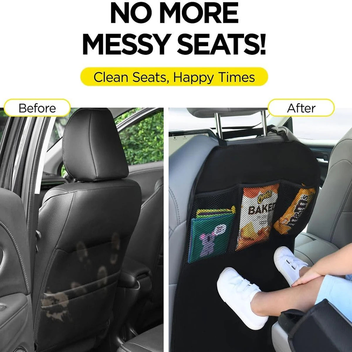 Car Seat Back Protector — Keep Your Seats Clean & Scratch-Free