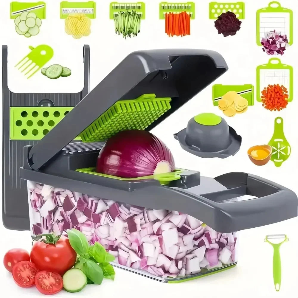 16-in-1 Vegetable Chopper & Slicer — Meal Prep in Seconds