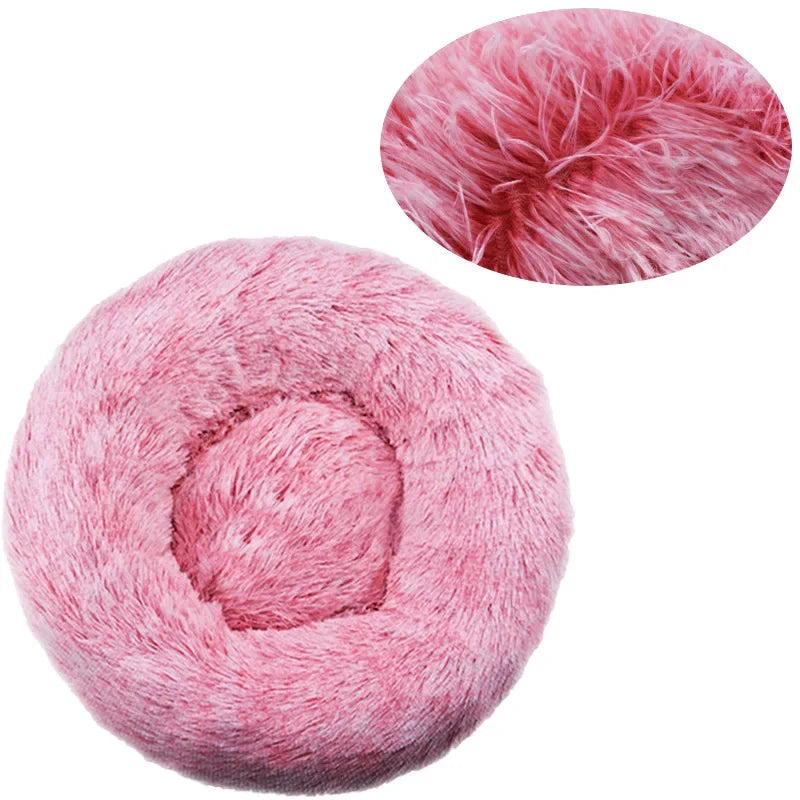 Round Plush Pet Bed — The Coziest Bed for Your Pet