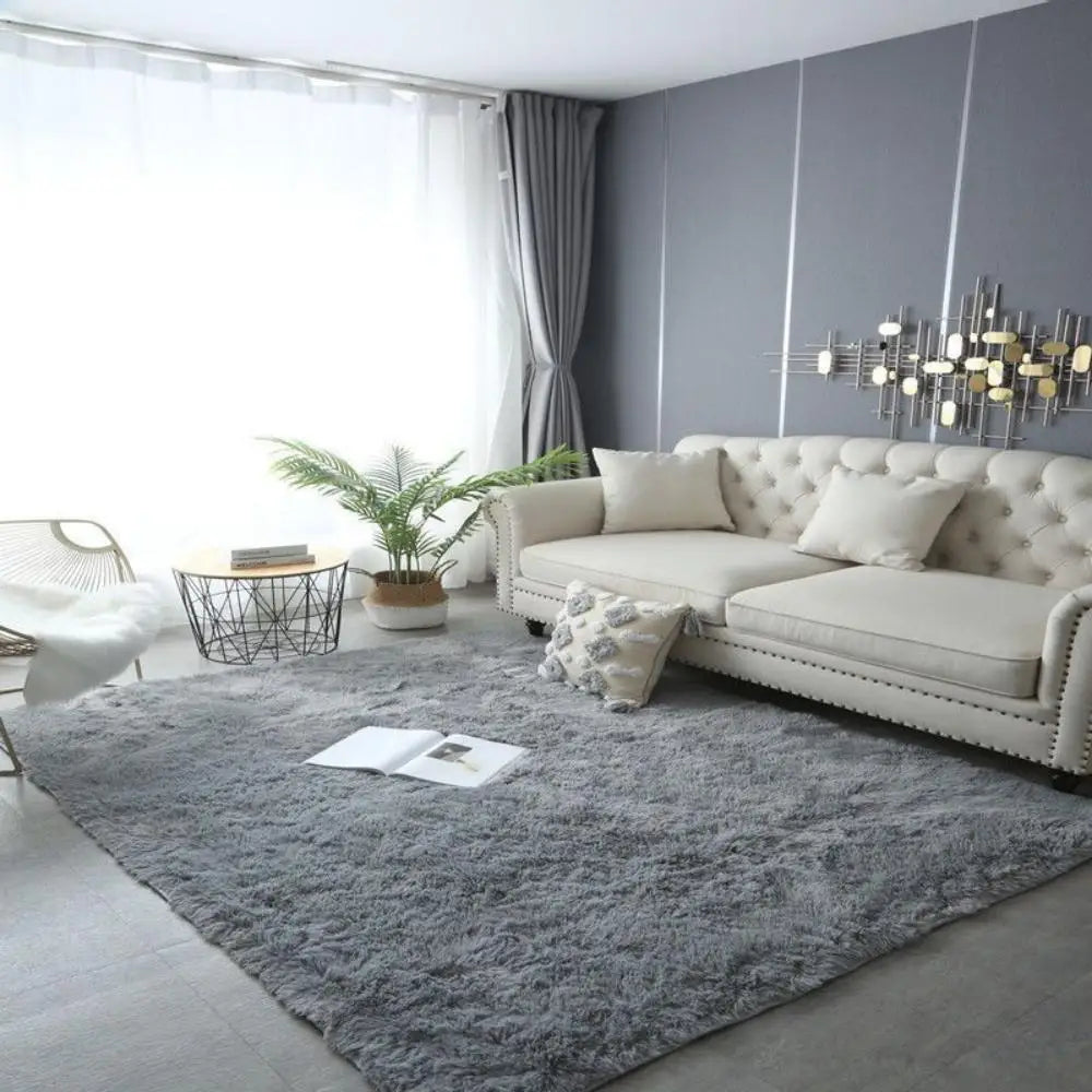Tie-Dye Fluffy Plush Rug — Colorful, Cozy & Aesthetic