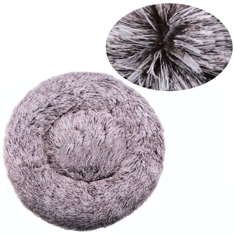 Round Plush Pet Bed — The Coziest Bed for Your Pet