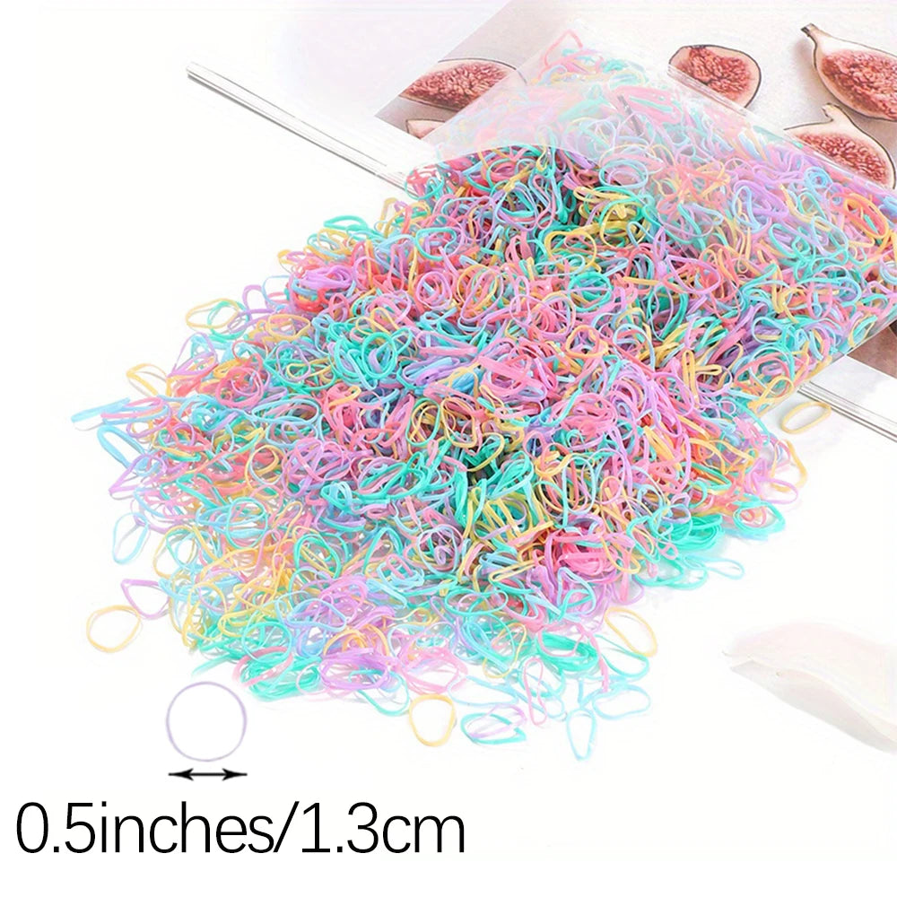 Colorful Hair Ties Pack — Gentle, Stretchy & No Breakage