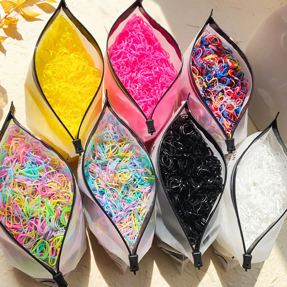 Colorful Hair Ties Pack — Gentle, Stretchy & No Breakage