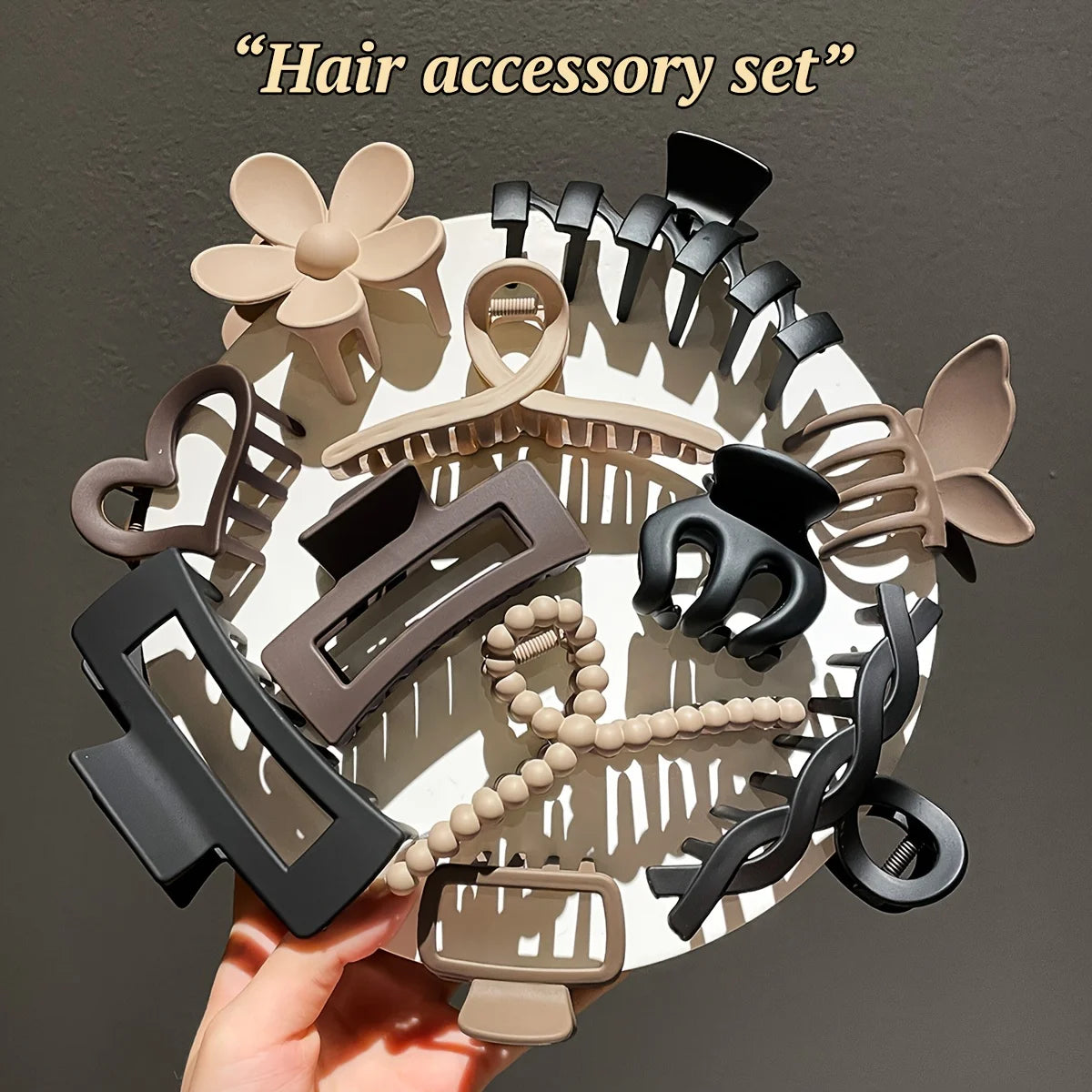 Frosted Hair Clip Set — Aesthetic, Trendy & Effortless