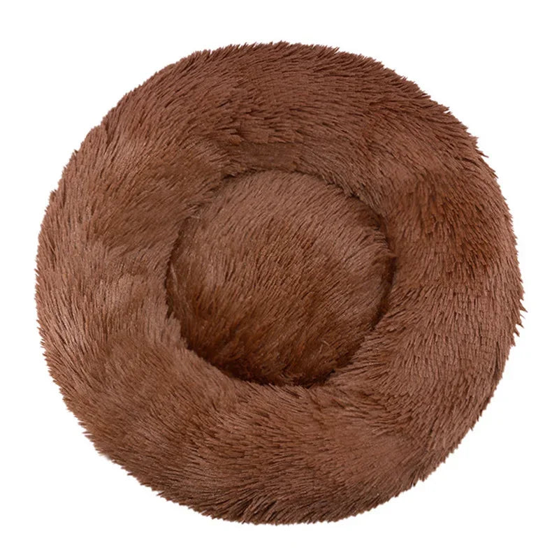 Round Plush Pet Bed — The Coziest Bed for Your Pet