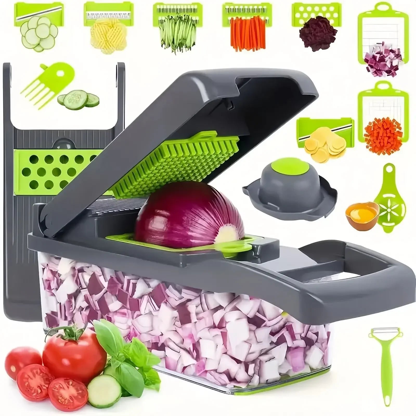 16-in-1 Vegetable Chopper & Slicer — Meal Prep in Seconds