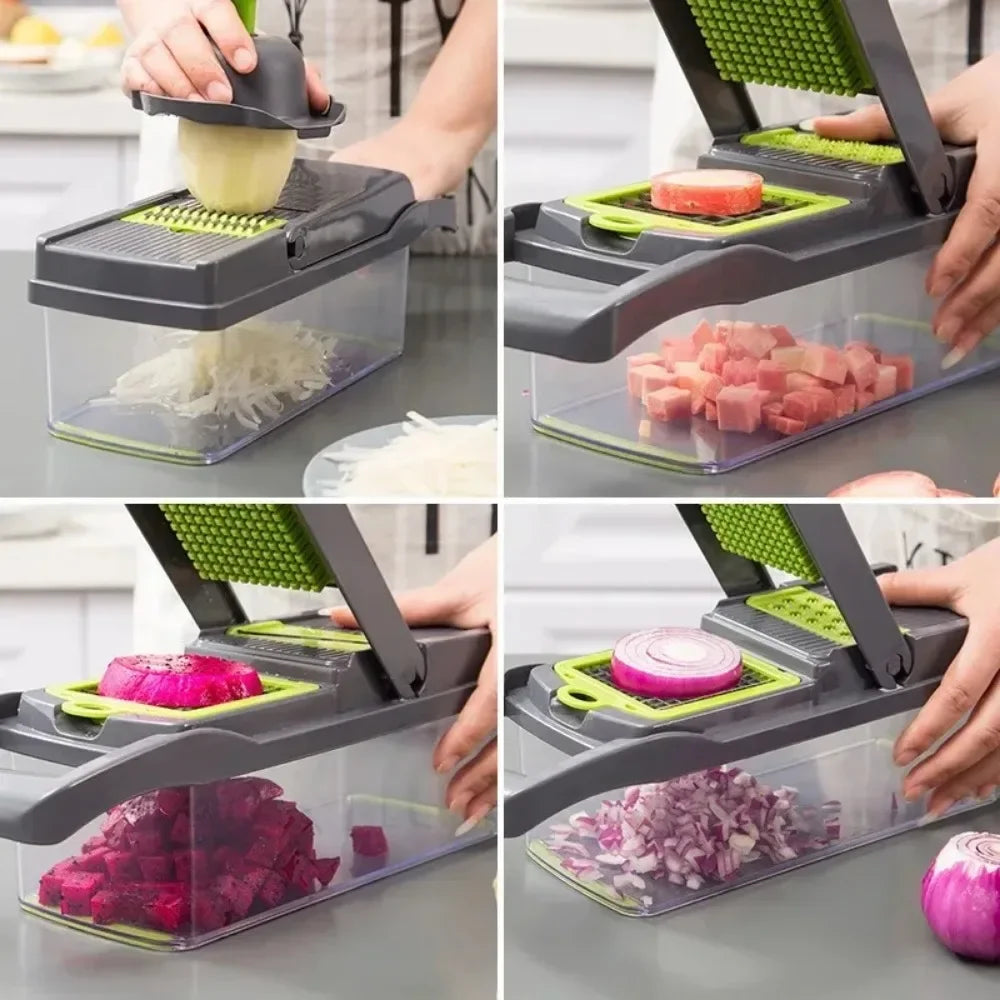 16-in-1 Vegetable Chopper & Slicer — Meal Prep in Seconds
