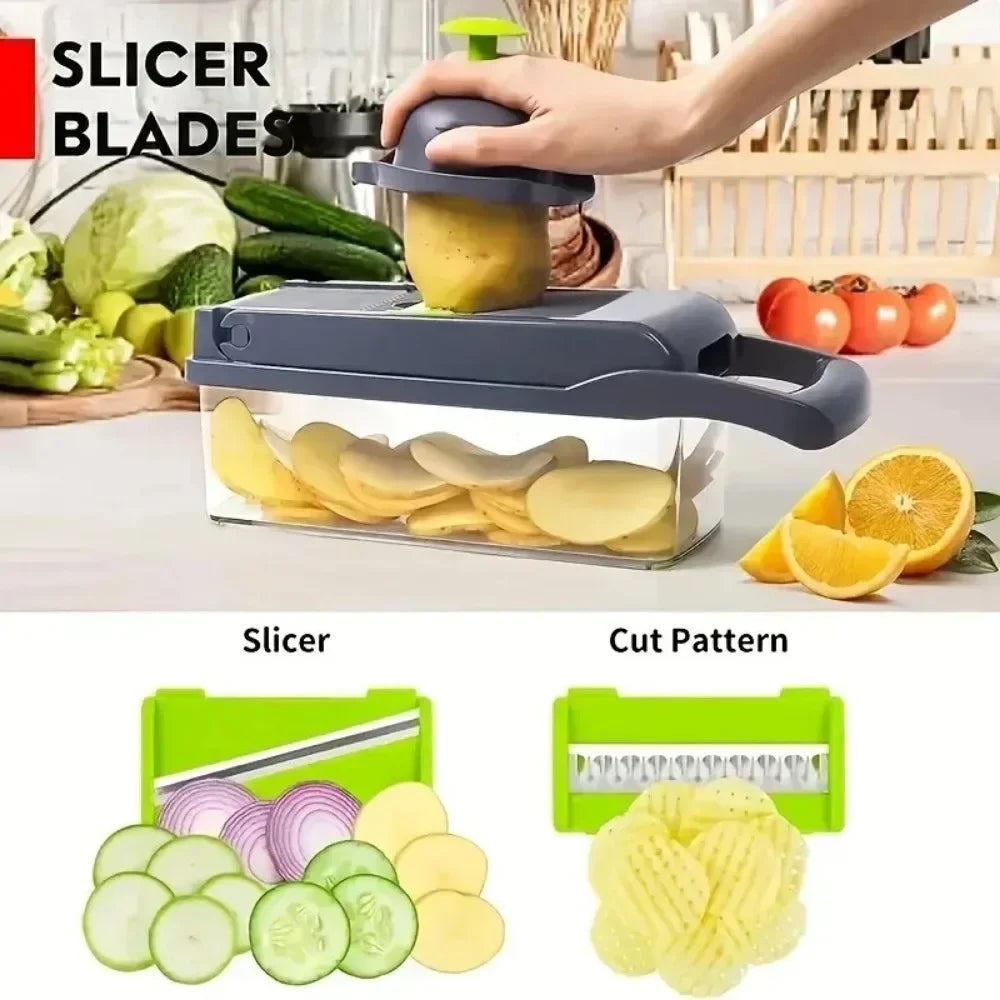 16-in-1 Vegetable Chopper & Slicer — Meal Prep in Seconds