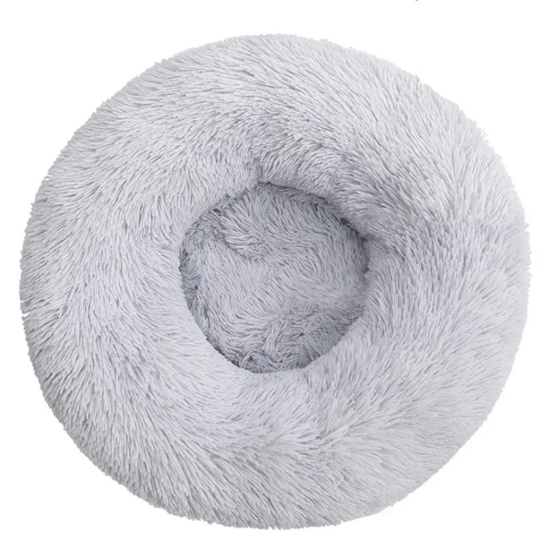 Round Plush Pet Bed — The Coziest Bed for Your Pet