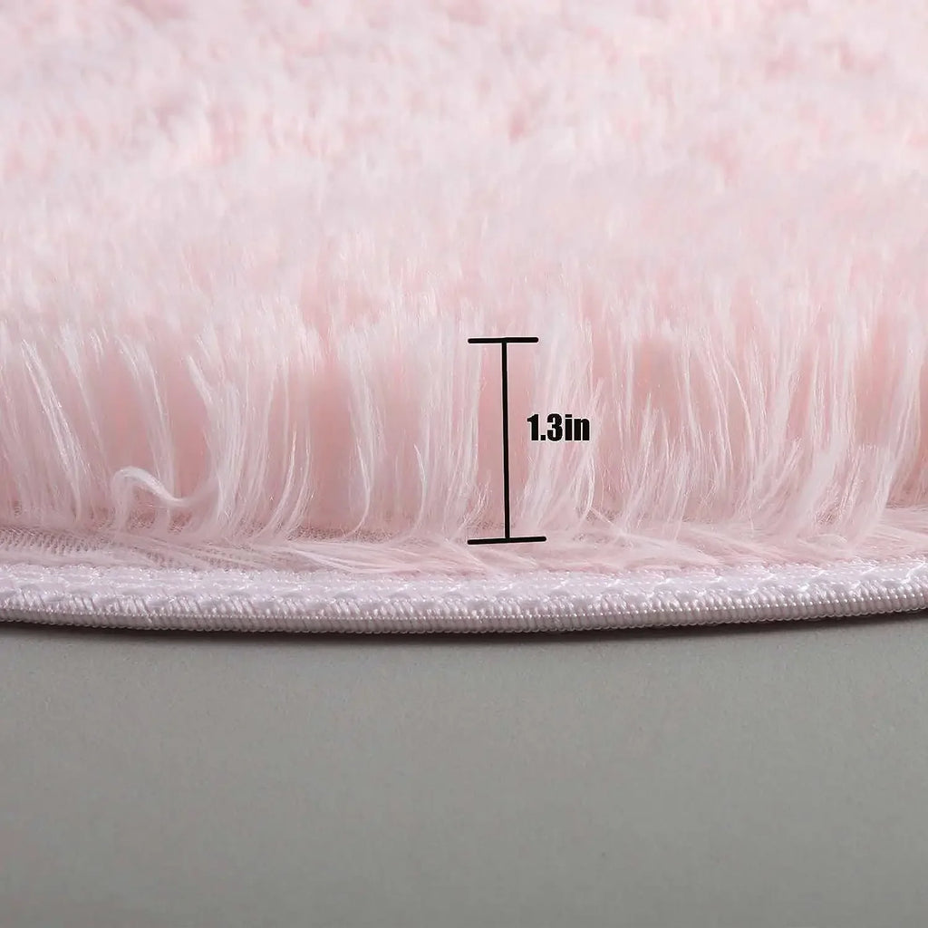 Fluffy Round Plush Rug — Soft, Cozy & Aesthetic