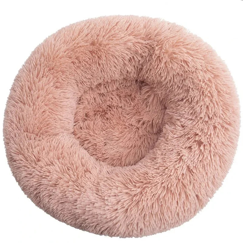 Round Plush Pet Bed — The Coziest Bed for Your Pet