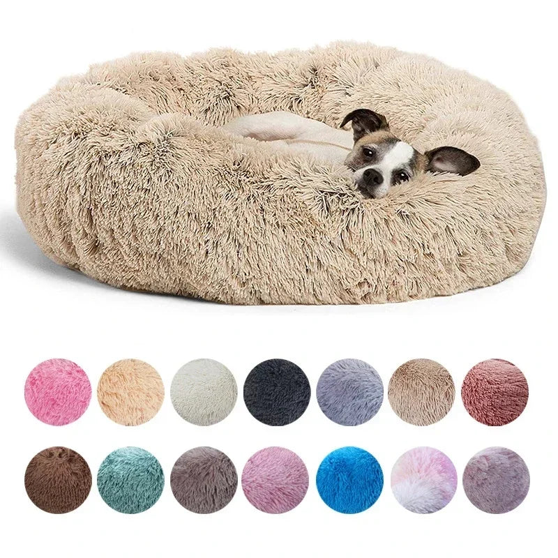 Round Plush Pet Bed — The Coziest Bed for Your Pet