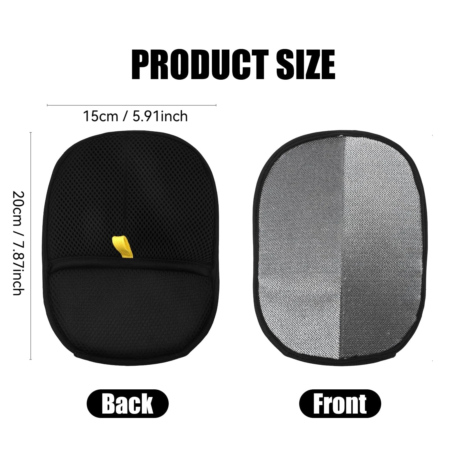 Pet Hair Removal Grooming Gloves — Deshed & Massage in One