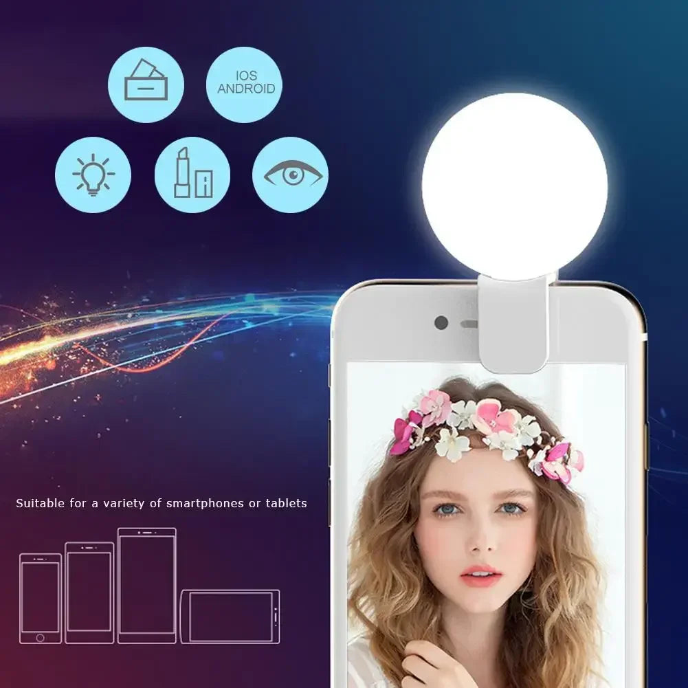 Mini LED Selfie Ring Light — Look Amazing on Every Video & Photo