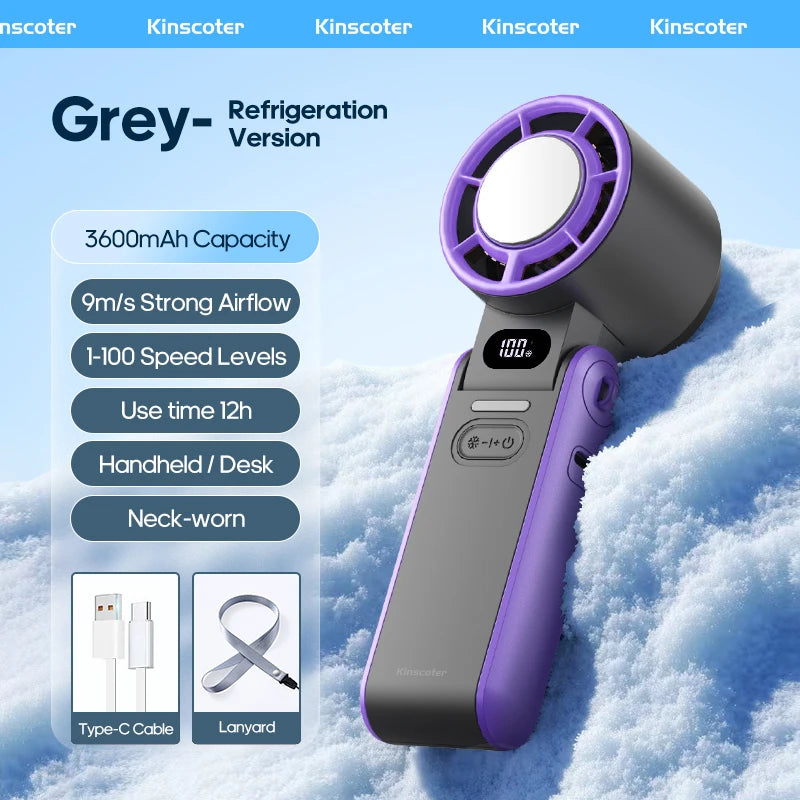 Portable Handheld Cooling Fan — Stay Cool Anywhere This Summer