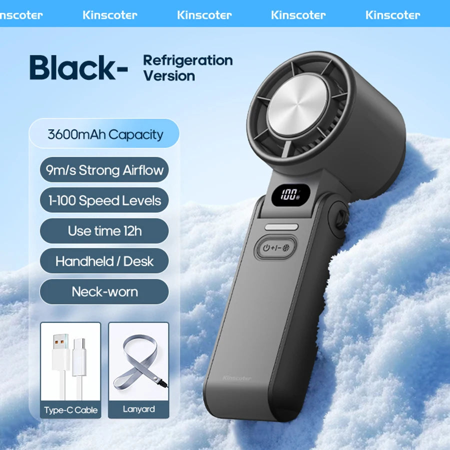 Portable Handheld Cooling Fan — Stay Cool Anywhere This Summer