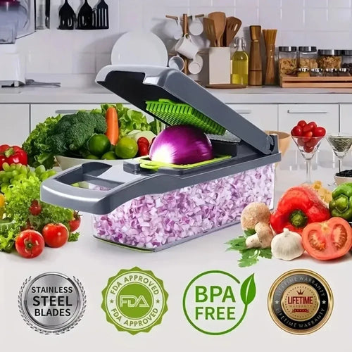 16-in-1 Vegetable Chopper & Slicer — Meal Prep in Seconds
