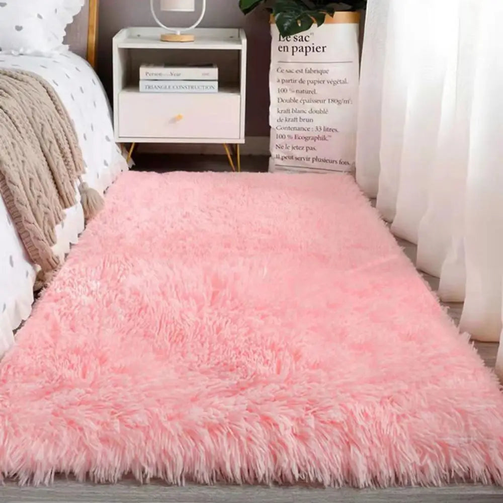 Tie-Dye Fluffy Plush Rug — Colorful, Cozy & Aesthetic