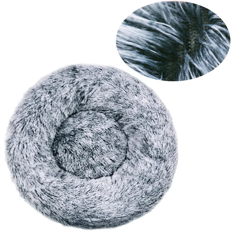 Round Plush Pet Bed — The Coziest Bed for Your Pet
