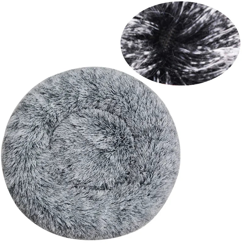 Round Plush Pet Bed — The Coziest Bed for Your Pet