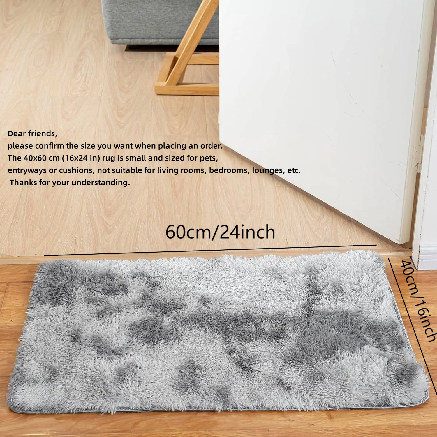 Tie-Dye Fluffy Plush Rug — Colorful, Cozy & Aesthetic