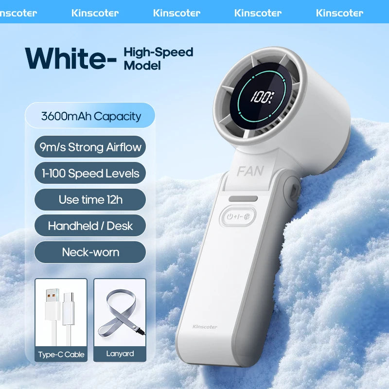 Portable Handheld Cooling Fan — Stay Cool Anywhere This Summer