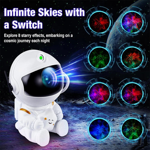 Astronaut Galaxy Projector Night Light — Turn Any Room Into Space