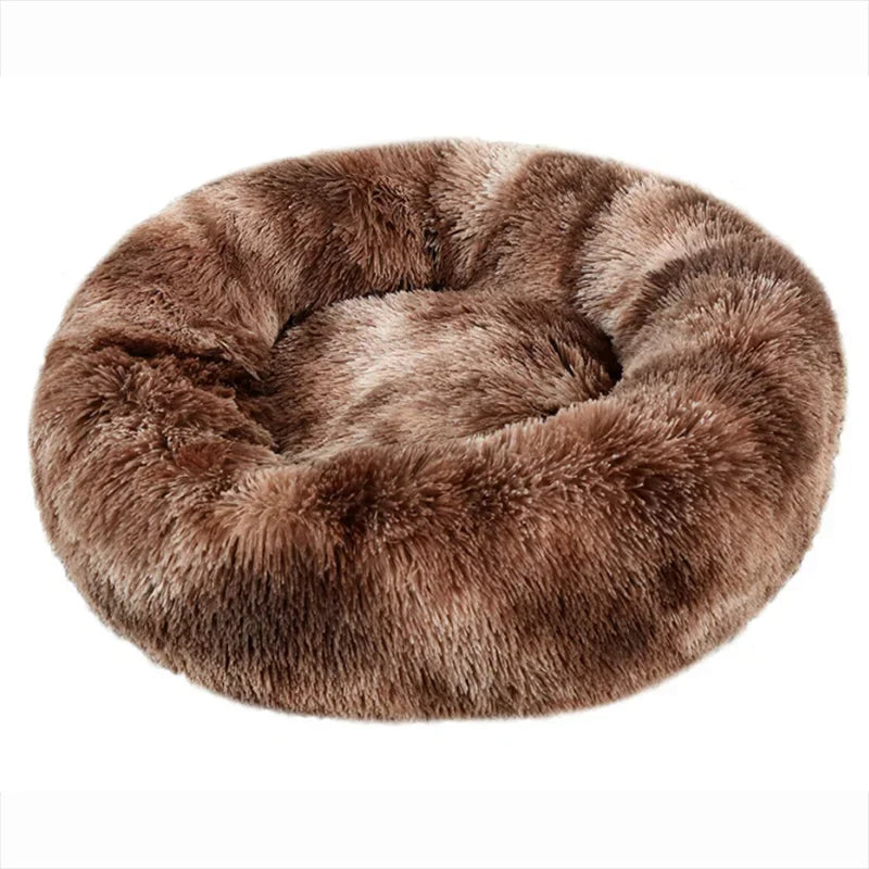 Round Plush Pet Bed — The Coziest Bed for Your Pet