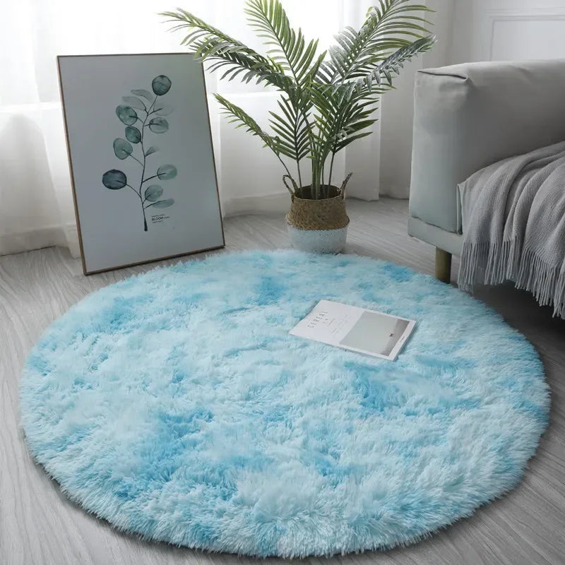 Fluffy Round Plush Rug — Soft, Cozy & Aesthetic