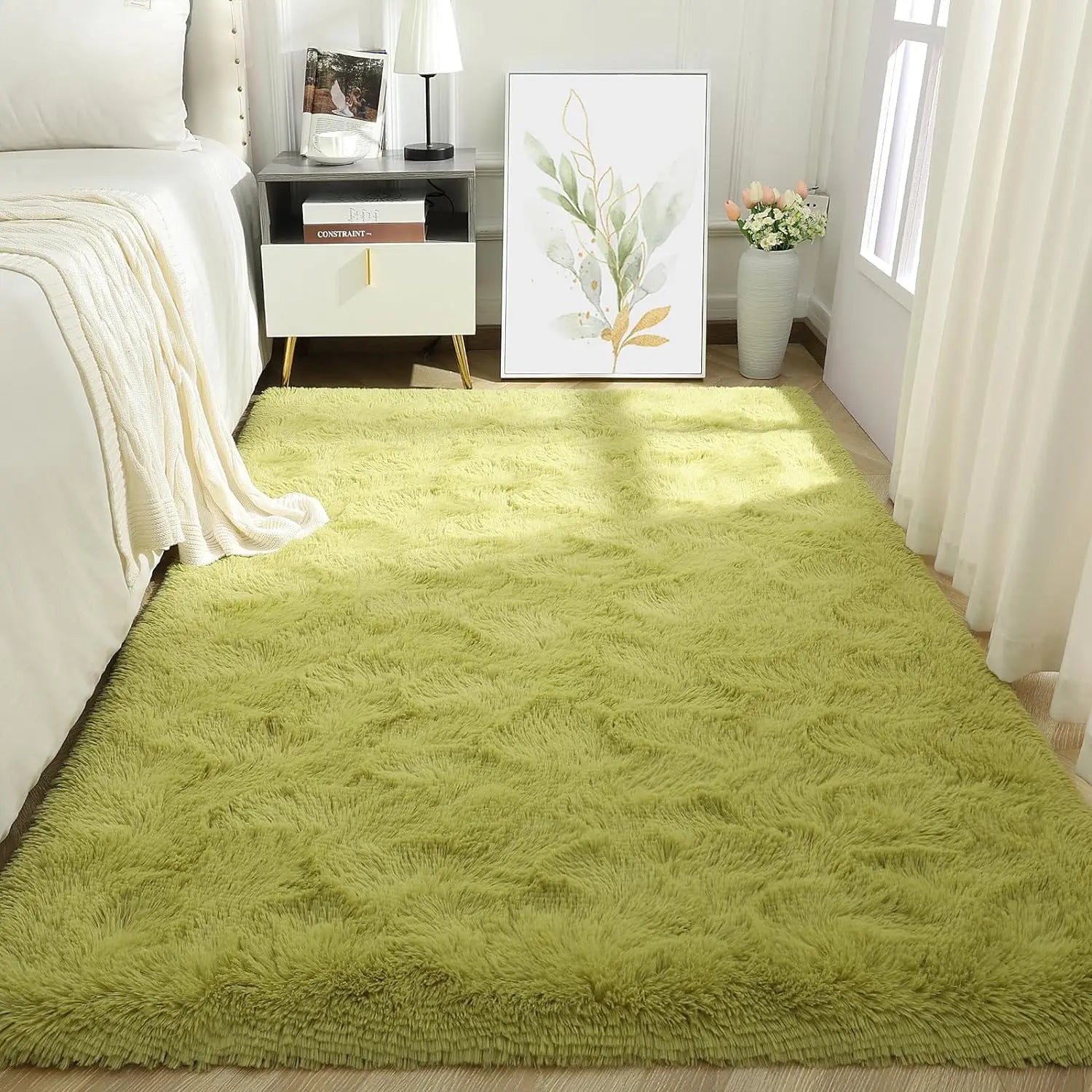 Tie-Dye Fluffy Plush Rug — Colorful, Cozy & Aesthetic