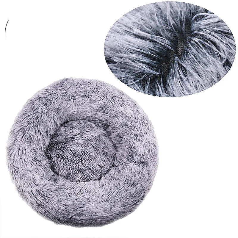 Round Plush Pet Bed — The Coziest Bed for Your Pet