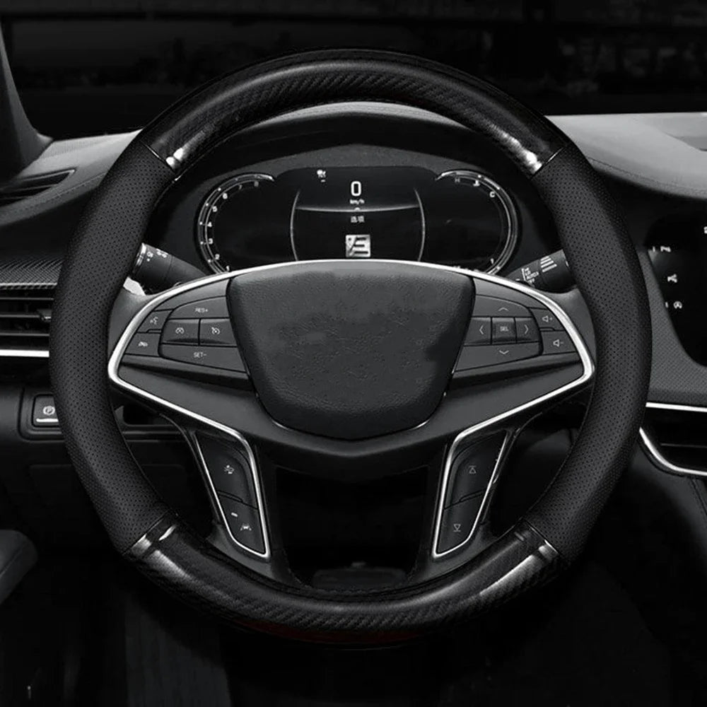 Carbon Fiber Steering Wheel Cover — Upgrade Your Interior