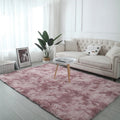 Tie-Dye Fluffy Plush Rug — Colorful, Cozy & Aesthetic