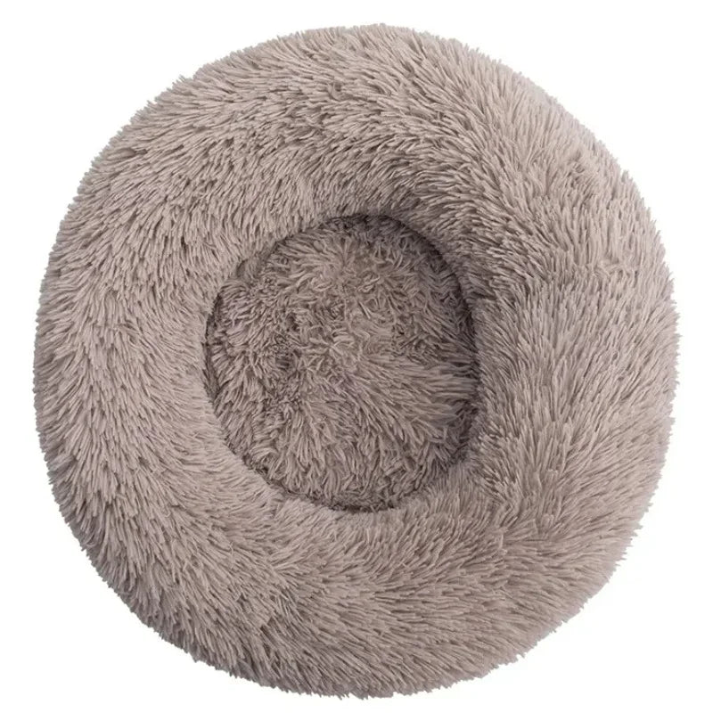Round Plush Pet Bed — The Coziest Bed for Your Pet