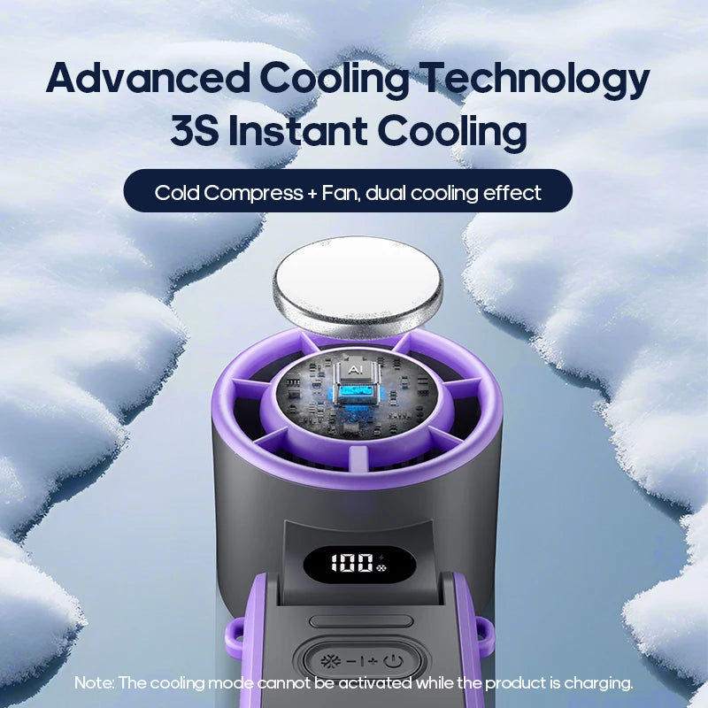 Portable Handheld Cooling Fan — Stay Cool Anywhere This Summer