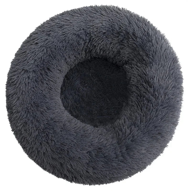 Round Plush Pet Bed — The Coziest Bed for Your Pet