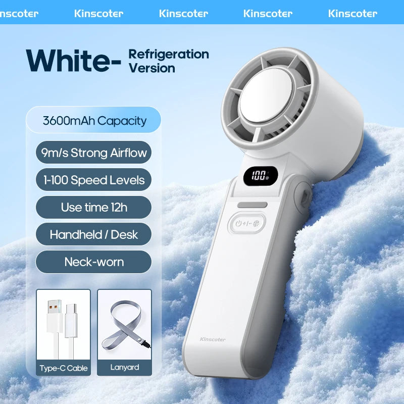 Portable Handheld Cooling Fan — Stay Cool Anywhere This Summer