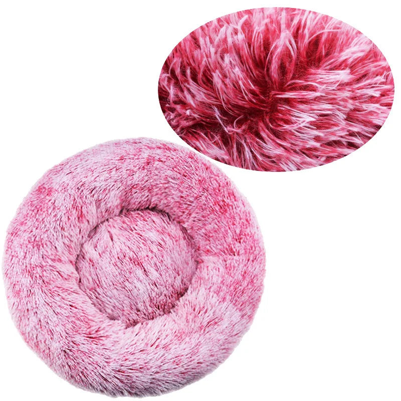 Round Plush Pet Bed — The Coziest Bed for Your Pet