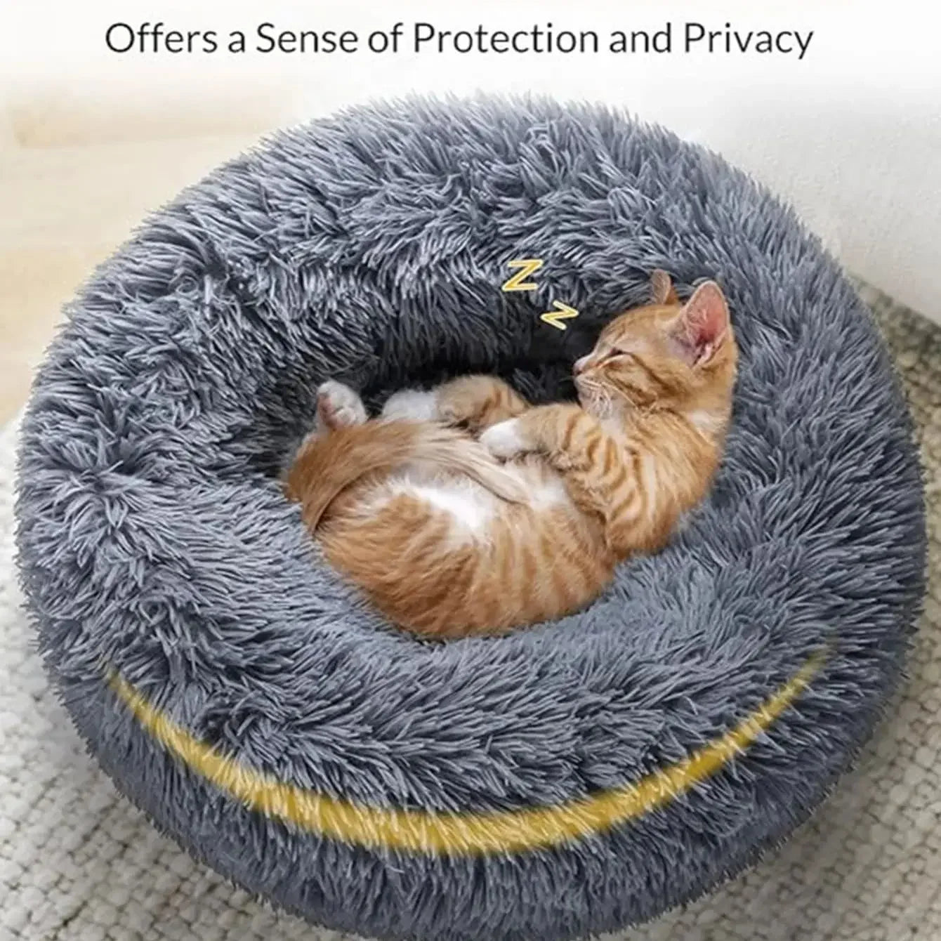 Round Plush Pet Bed — The Coziest Bed for Your Pet